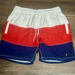 Sperry Red White Blue Board Shorts Swim